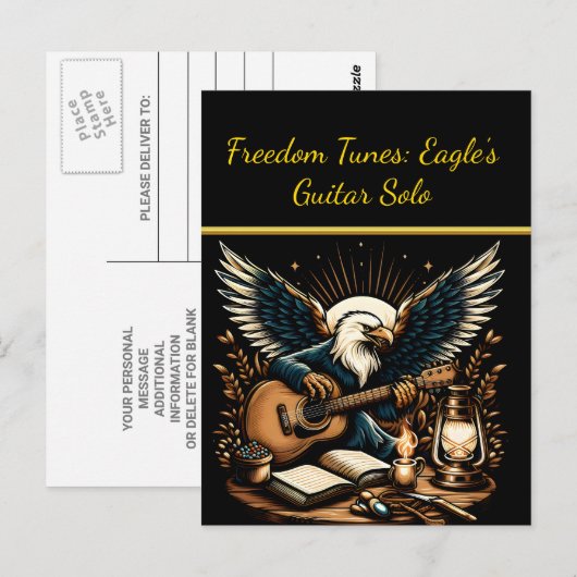 Eagles gitaar solo briefkaart (Voorkant / Achterkant)