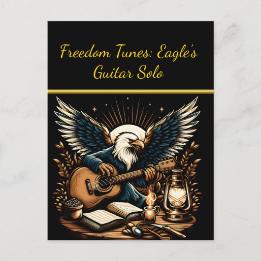 Eagles gitaar solo briefkaart (Voorkant)