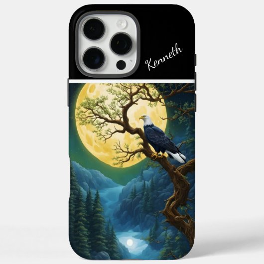 Eagle's Golden Moonlit Willow Scene Case-Mate iPhone Case (Achterkant)