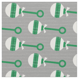 Eagles Green Pset Baby Rattle on Grey Stof