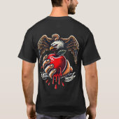 Eagle's Grip van Liefde" T-shirt (Achterkant)