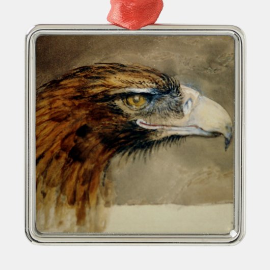 Eagle's Head (door John Ruskin) Metalen Ornament (Voorkant)