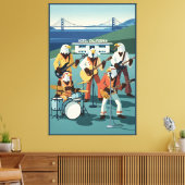 Eagles Hotel California parody Canvas Afdruk (Insitu (Woonkamer))