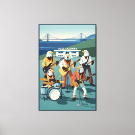 Eagles Hotel California parody Canvas Afdruk