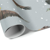 Eagles in sneeuw cadeaupapier (Rol Hoek)