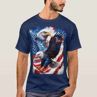 Eagles in vlucht t-shirt