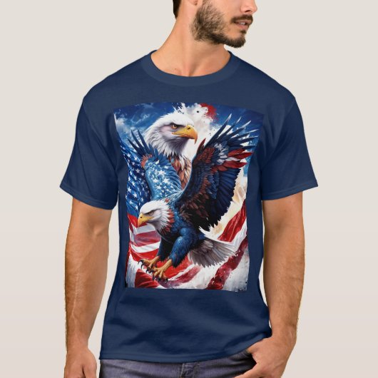 Eagles in vlucht t-shirt (Voorkant)