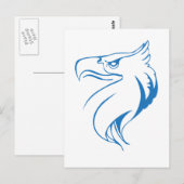 Eagle's kop briefkaart (Voorkant / Achterkant)