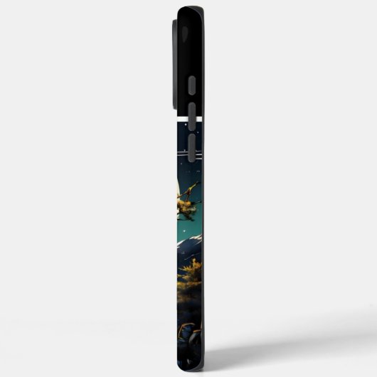 Eagle's maanverlichte oceaanzicht Case-Mate iPhone case (Achterkant / Links)