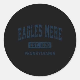 Eagles Mere Pennsylvania PA atletische sporten Ronde Sticker