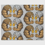 Eagles met spieren cadeaupapier (Vlak)