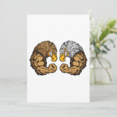 Eagles met spieren kaart (Staand voorkant)