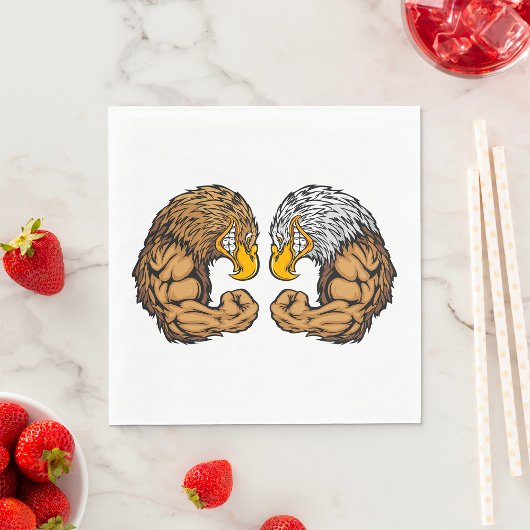 Eagles met spieren servet