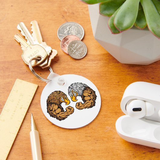 Eagles met spieren sleutelhanger