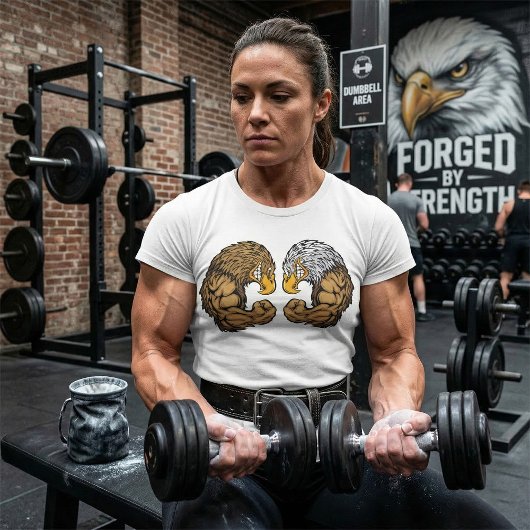 Eagles met spieren t-shirt