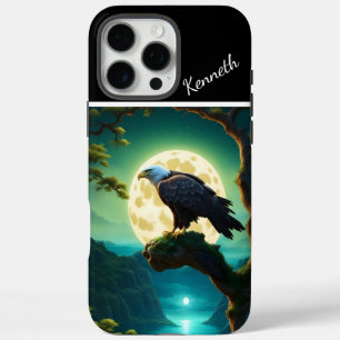 Eagle's Moonlit Horloge iPhone 16 Pro Max Hoesje