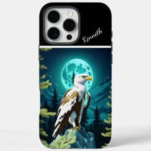 Eagle's Moonlit Horloge iPhone 16 Pro Max Hoesje