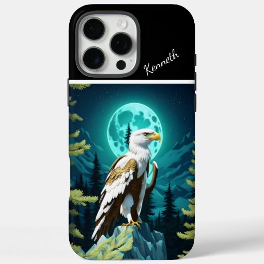 Eagle's Moonlit Horloge Case-Mate iPhone Case (Achterkant)