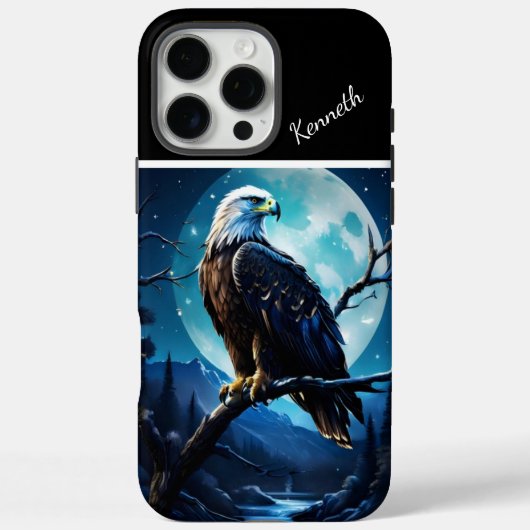 Eagle's Moonlit Horloge Case-Mate iPhone Case (Achterkant)