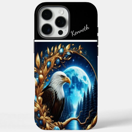 Eagle's Moonlit Horloge Case-Mate iPhone Case (Achterkant)