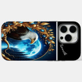 Eagle's Moonlit Horloge Case-Mate iPhone Case (Achterkant (horizontaal))