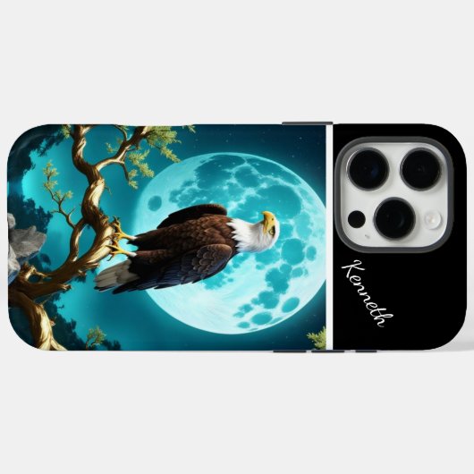 Eagle's Moonlit Vigil Case-Mate iPhone Case (Achterkant (horizontaal))