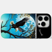 Eagle's Moonlit Vigil Case-Mate iPhone Case (Achterkant (horizontaal))
