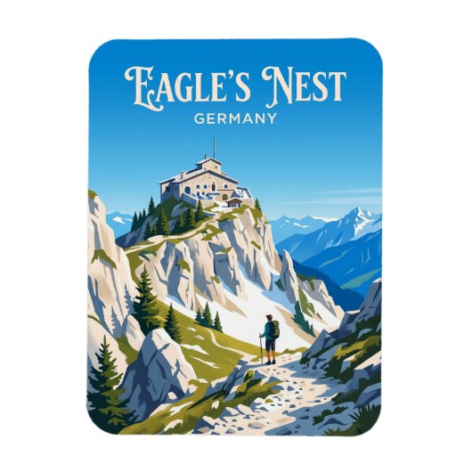 Eagle's Nest Germany Magneet (Verticaal)