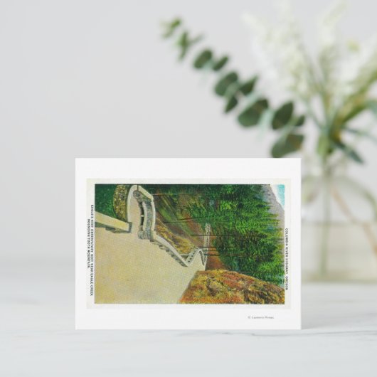 Eagle's Nest Observatory on Columbia River Briefkaart (Staand voorkant)