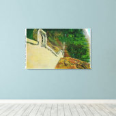 Eagle's Nest Observatory on Columbia River Canvas Afdruk (Insitu (Houten vloer))