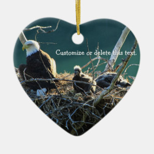 Eagles' Nest; Personaliseerbaar Keramisch Ornament