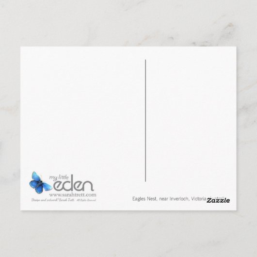 Eagles Nest strand, vlakbij Inch briefkaart (Achterkant)