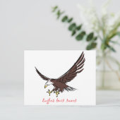 Eagles niet tweet briefkaart (Staand voorkant)