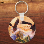 Eagles over de Chinese muur Sleutelhanger (Voorkant)