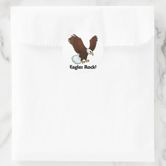Eagles Rock! Ronde Sticker (Tas)