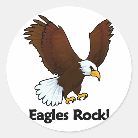 Eagles Rock! Ronde Sticker (Voorkant)