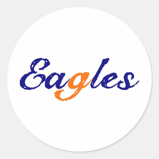 Eagles Ronde Sticker (Voorkant)