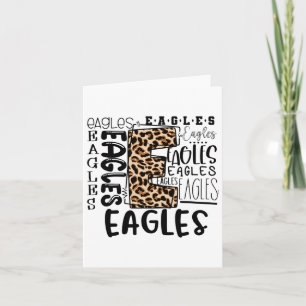 Eagles School Mascot Leopard Plaid - CK naar schoo Kaart