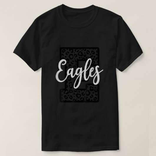 Eagles School Spirit Mascot Leopard Cheer Fan Game T-shirt (Design voorkant)