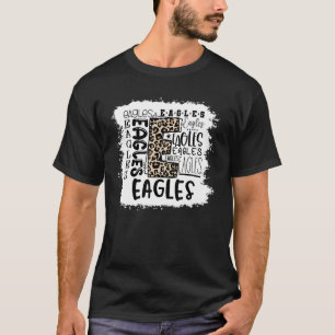 Eagles School Sport Fan Team Spirit Mascot Bleac T-shirt