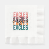 Eagles School Sports Fan Team Spirit Servet (Voorkant)