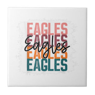 Eagles School Sports Fan Team Spirit Tegeltje