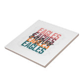 Eagles School Sports Fan Team Spirit Tegeltje (Zijkant)