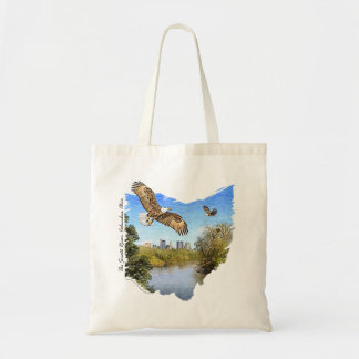 Eagles Scioto River Columbus Ohio Canvas tas