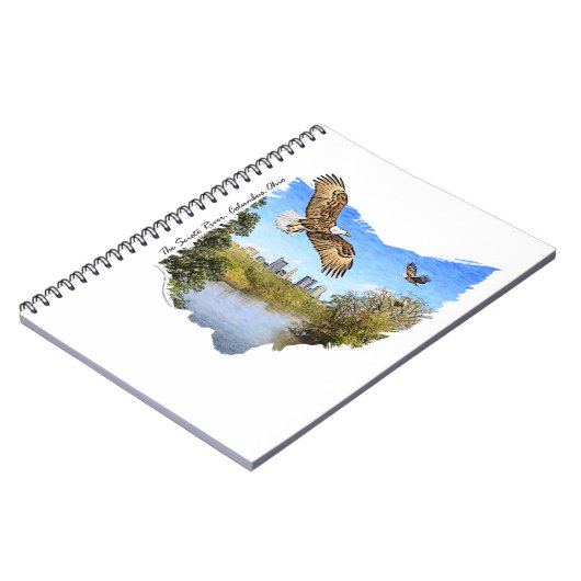 Eagles Scioto River Columbus Ohio notebook Notitieboek (Linkerzijde)