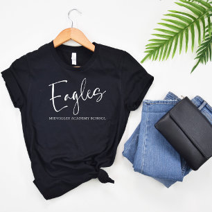 Eagles Script Typografie Gepersonaliseerd T-shirt