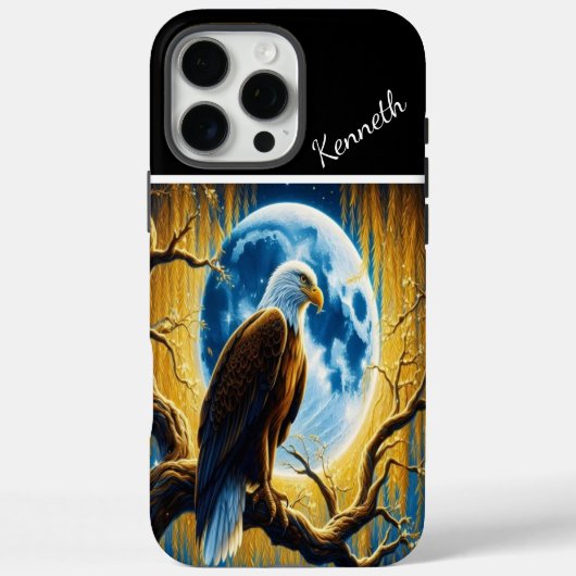 Eagle's Silhouette op de Gouden Wilg Case-Mate iPhone Case (Achterkant)