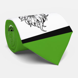 Eagles Sports Green White Necktie Stropdas