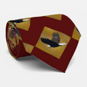 Eagles Sports Maroon Gold Necktie Stropdas (Opgerold)