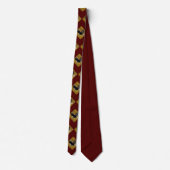 Eagles Sports Maroon Gold Necktie Stropdas (Achterkant)